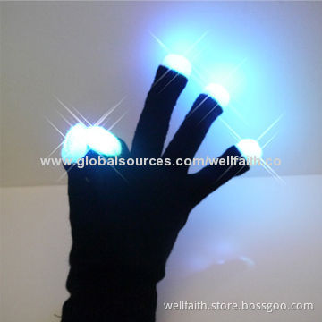 Party favor glow in the dark gloves